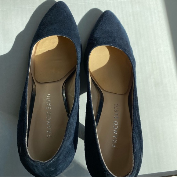 Navy suede heels - Picture 4 of 5